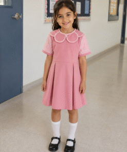 Petals collar school dress