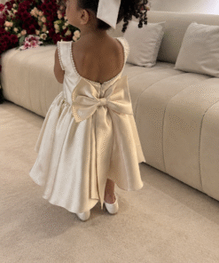Alternative view of Back bow pearl dress